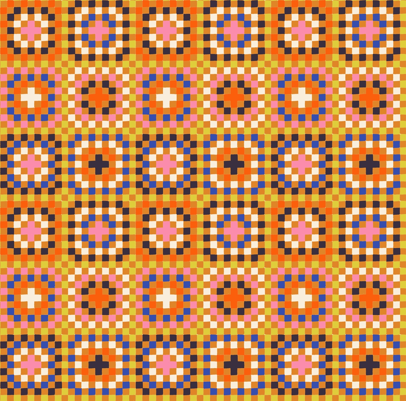 Baumwolle Patchwork -  Alexia Abegg - Ruby Star Society - Meadow Star - Caramel Granny Square